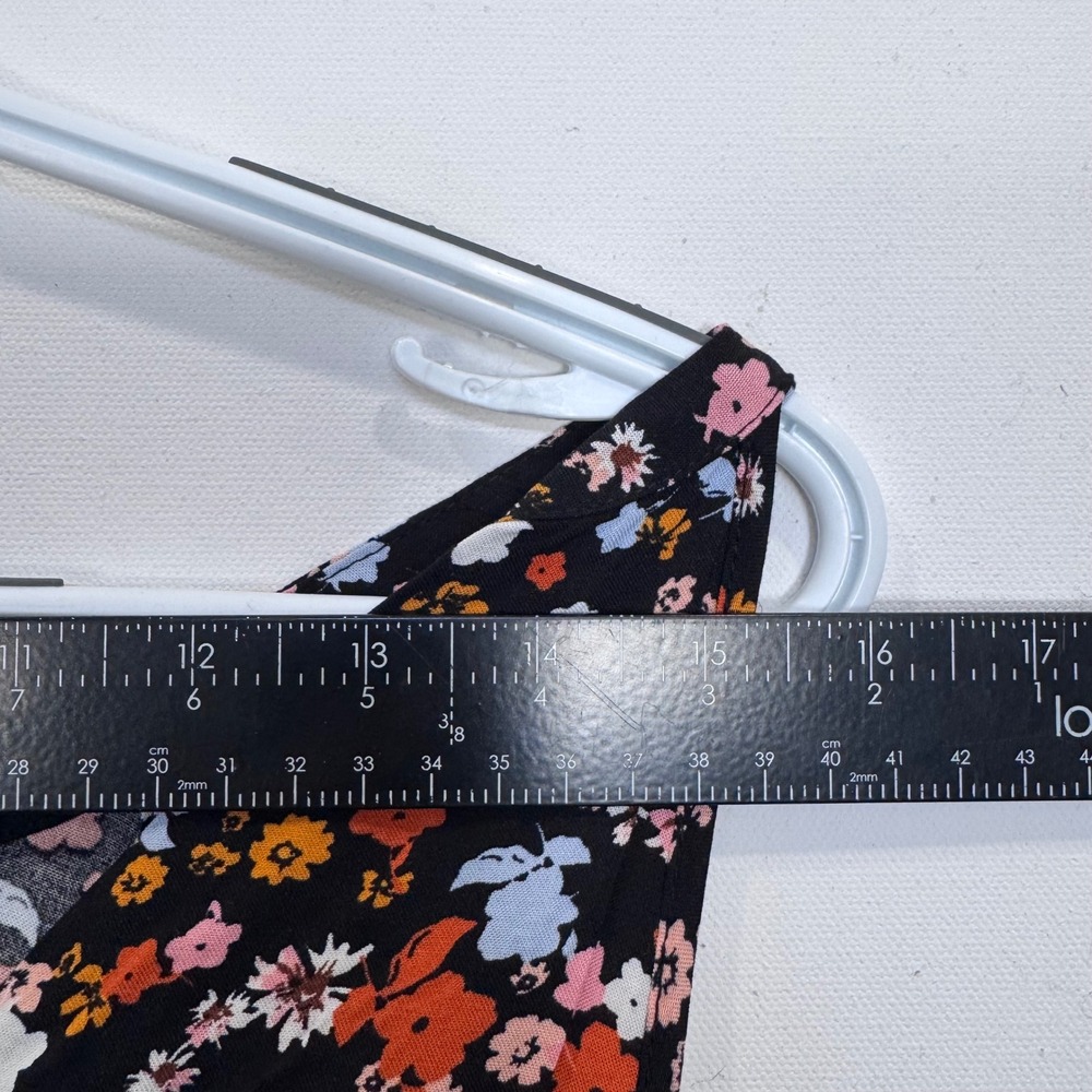 Torrid‎ Black Floral Print Betsy Babydoll Challis Tank Dress Size 1 - Picture 8 of 8